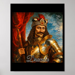 Vlad de Spietser Middeleeuwse portret Dracula Kuns Poster