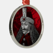 Vlad Dracula Gothic Metalen Ornament (Rechts)