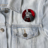 Vlad Dracula Gothic Ronde Button 5,7 Cm (In situ)