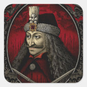 Vlad Dracula Gothic Sticker – Dark Vampire Horror (Voorkant)