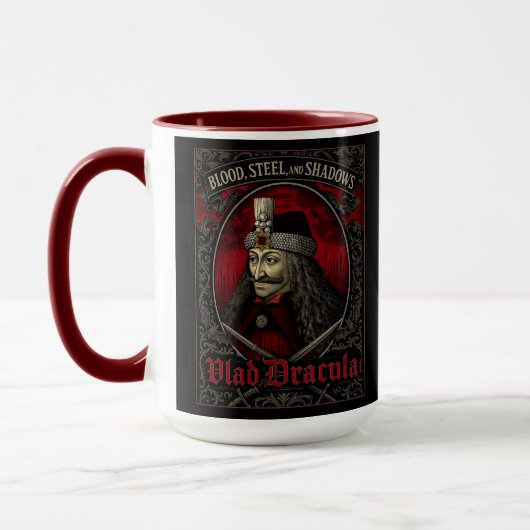Vlad Dracula Gotische Mok – Dark Vampire Coffee Cu (Links)