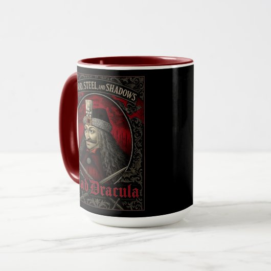 Vlad Dracula Gotische Mok – Dark Vampire Coffee Cu (Voorkant links)