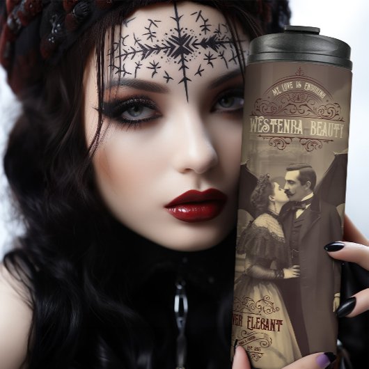 Vlad Dracula's Kiss Gothic Victoriaans Beauty Thermosbeker
