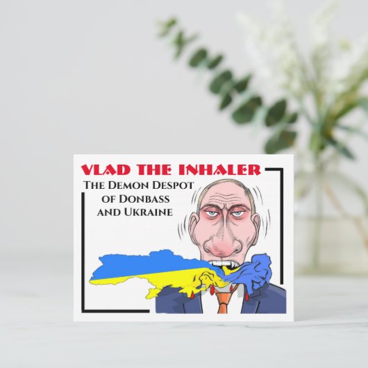 Vlad Poetin Briefkaart (Staand voorkant)