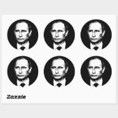 Vlad Poetin Ronde Sticker (Vel)