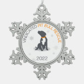 VLAD Snowflake-omhuld versieringsmiddel Tin Sneeuwvlok Ornament (Voorkant)