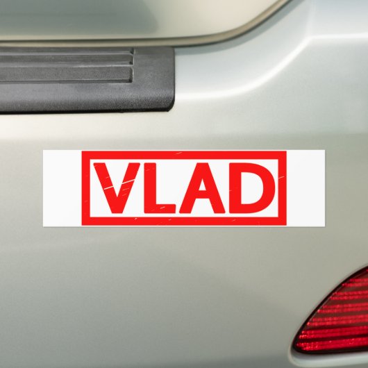 Vlad Stamp Bumpersticker (Op auto)