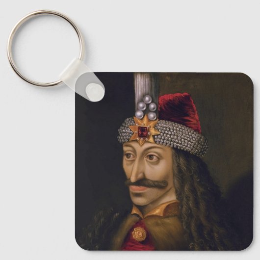 Vlad Tepes Dracula de Pfaler Woiwode van Walachije Sleutelhanger (Voorkant)