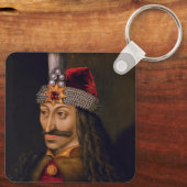 Vlad Tepes Dracula de Pfaler Woiwode van Walachije Sleutelhanger (Achterkant)