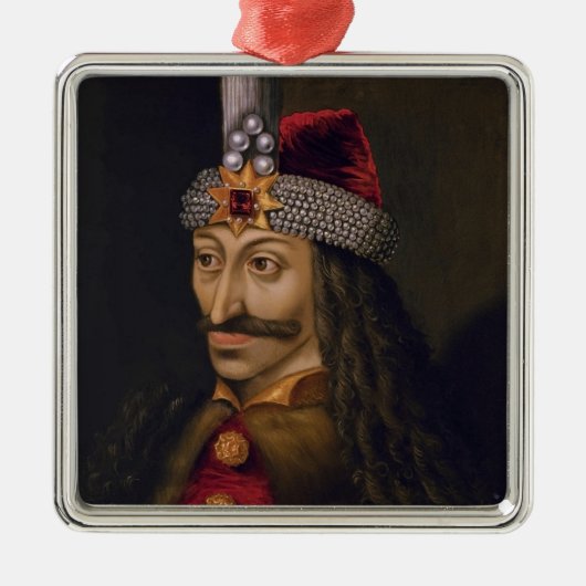 Vlad Tepes Dracula Impaler Voivode van Wallachia Metalen Ornament (Voorkant)
