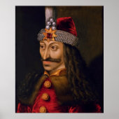 Vlad Tepes Dracula Impaler Voivode van Wallachia Poster (Voorkant)