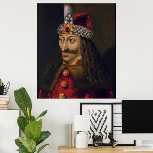 Vlad Tepes Dracula Impaler Voivode van Wallachia Poster (Thuiskantoor)