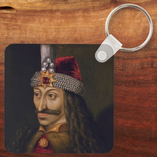 Vlad Tepes Dracula Impaler Voivode van Wallachia Sleutelhanger (Achterkant)