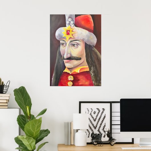 Vlad Tepes Dracula Roemeens erfgoed Poster (Thuiskantoor)