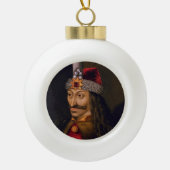 Vlad Tepes: Impaler, Dracula Dragon Prince Voivode Keramische Bal Ornament (Voorkant)