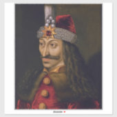 Vlad Tepes: Impaler, Dracula Dragon Prince Voivode Sticker (Vel)