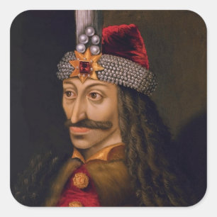 Vlad Tepes: Impaler, Dracula Dragon Prince Voivode Vierkante Sticker