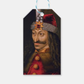 Vlad tepes Impaler Voivode portret Dracula histori Cadeaulabel (Voorkant)