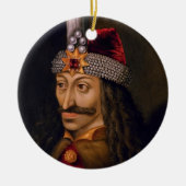 Vlad tepes Impaler Voivode portret Dracula histori Keramisch Ornament (Voorkant)
