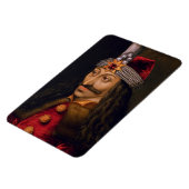 Vlad tepes Impaler Voivode portret Dracula histori Magneet (Linkerzijde)