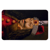 Vlad tepes Impaler Voivode portret Dracula histori Magneet (Horizontaal)