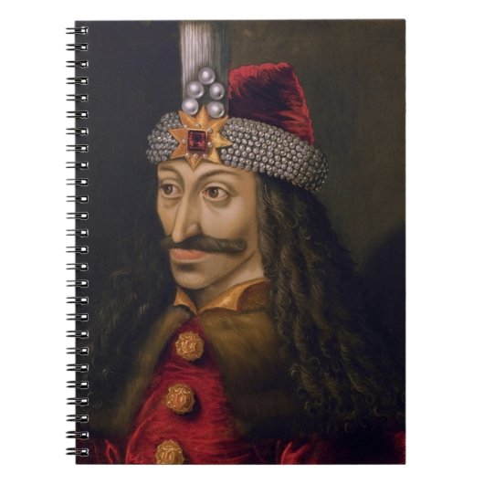 Vlad tepes Impaler Voivode portret Dracula histori Notitieboek (Voorkant)
