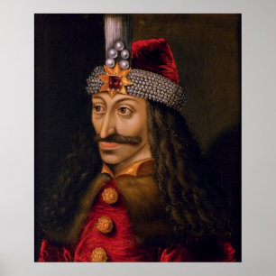 Vlad tepes Impaler Voivode portret Dracula histori Poster