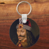 Vlad tepes Impaler Voivode portret Dracula histori Sleutelhanger (Voorkant)