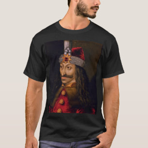 Vlad tepes Impaler Voivode portret Dracula histori T-shirt