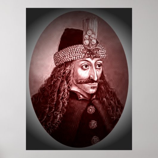 Vlad Ţepeş red Poster (Voorkant)