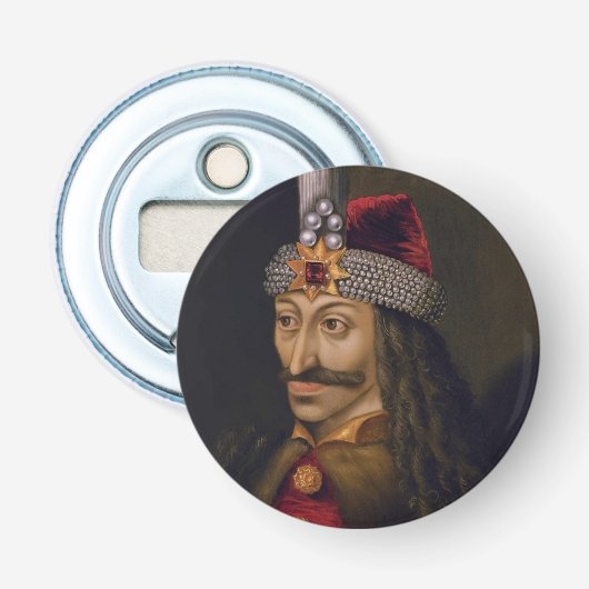 Vlad Tepes: Spietsing, Dracula Draak Prins Vorst Button Flesopener (Voorkant)