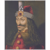 Vlad Tepes: Spietsing, Dracula Draak Prins Vorst Sticker (Voorkant)