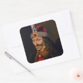 Vlad Tepes: Spietsing, Dracula Draak Prins Vorst Vierkante Sticker (Envelop)