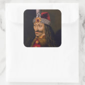 Vlad Tepes: Spietsing, Dracula Draak Prins Vorst Vierkante Sticker (Tas)