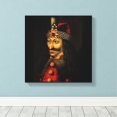 Vlad tepes (Vlad the Impaled) Canvas Afdruk (Insitu (Houten vloer))
