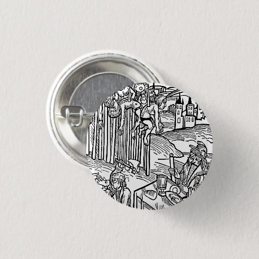 Vlad The Impaler (Dracula) Pins (klein - groot) Ronde Button 3,2 Cm (Voorkant /achterkant)