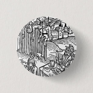 Vlad The Impaler (Dracula) Pins (klein - groot) Ronde Button 3,2 Cm