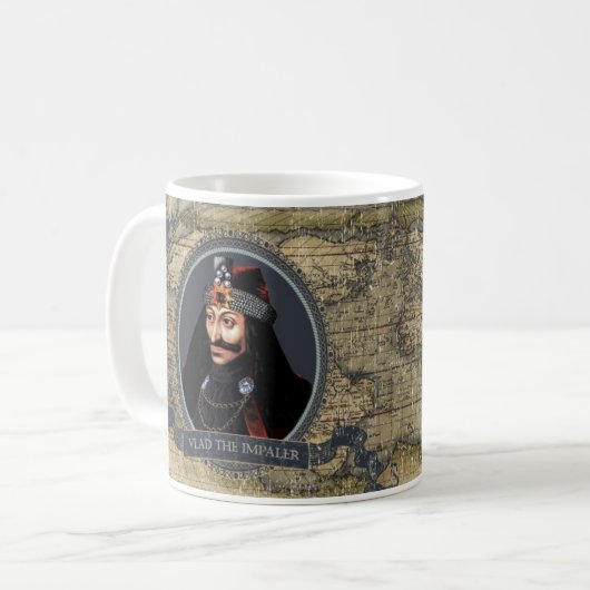 Vlad The Impaler Historische Mok (Voorkant links)