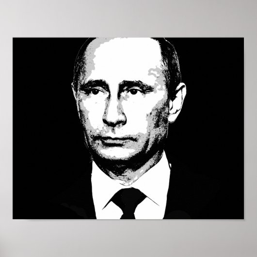 Vladamir Poetin Face Poster (Voorkant)