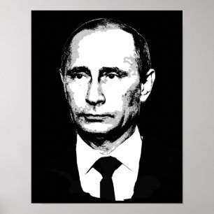 Vladamir Poetin Face Poster