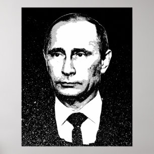 Vladamir Poetin Face Poster