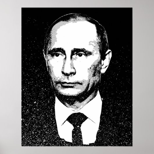 Vladamir Poetin Face Poster (Voorkant)