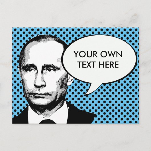 Vladamir Poetin - Internationale leider -.png Briefkaart (Voorkant)