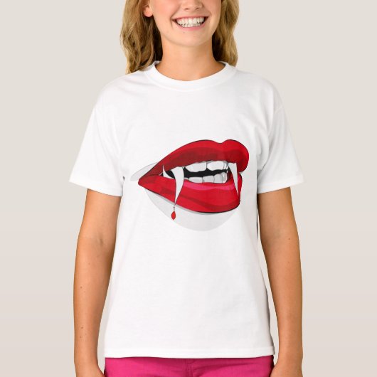 Vladdy Fangs Happy Vampire T-shirt (Voorkant)