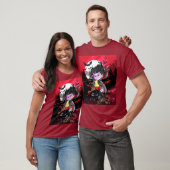 Vladimir de Vampier op rood T-shirt (Unisex)