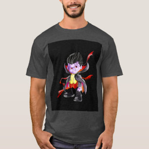 Vladimir de vampier op zwart t-shirt