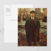 Vladimir Ilyich Lenin te Smolny, c.1925 Briefkaart (Voorkant / Achterkant)