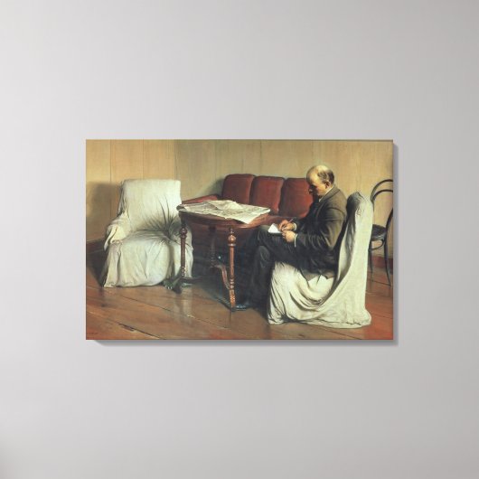 Vladimir Lenin bij Smolny, 1930 Canvas Afdruk (Voorkant)