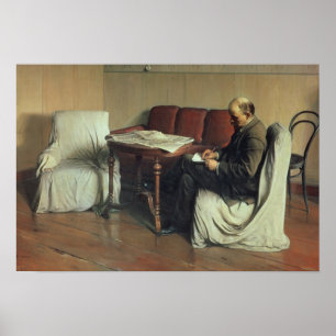 Vladimir Lenin bij Smolny, 1930 Poster