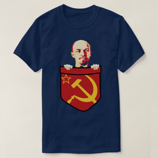 Vladimir Lenin communisme borstzak T-shirt (Design voorkant)